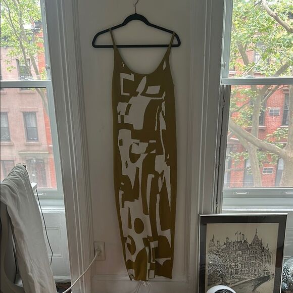 Abstract Patterned Maxi Dress - Picture 1 of 4